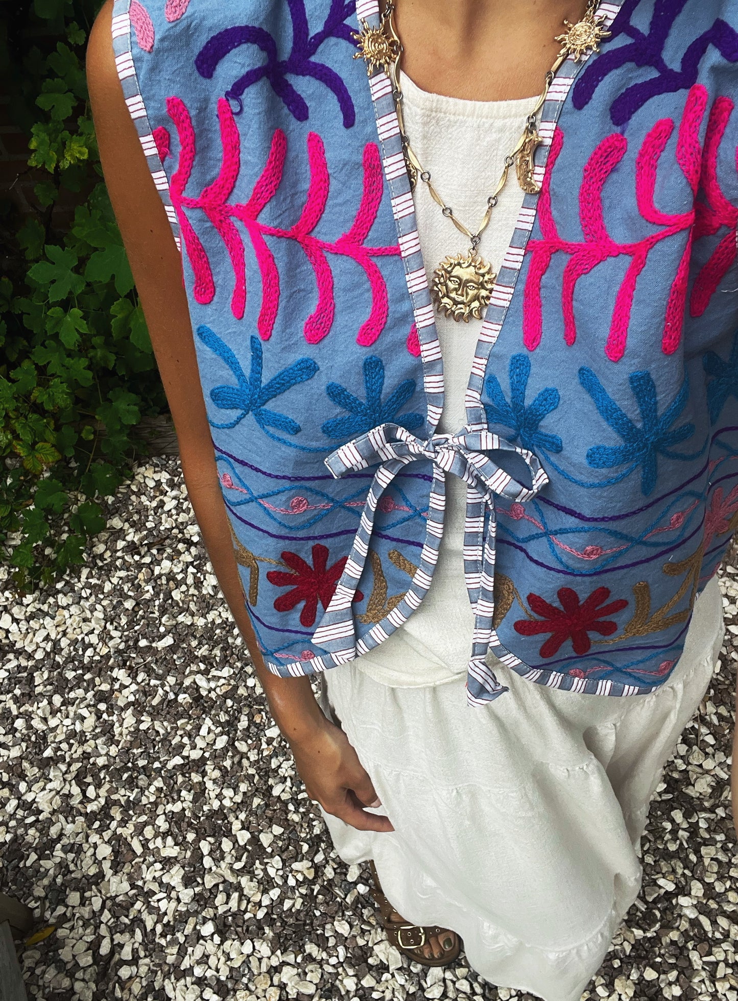 Suzani Gilet | Blue