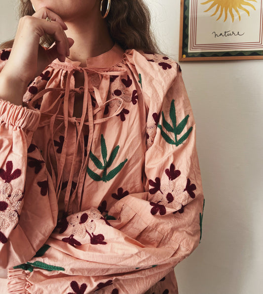 Blush Suzani Blouse