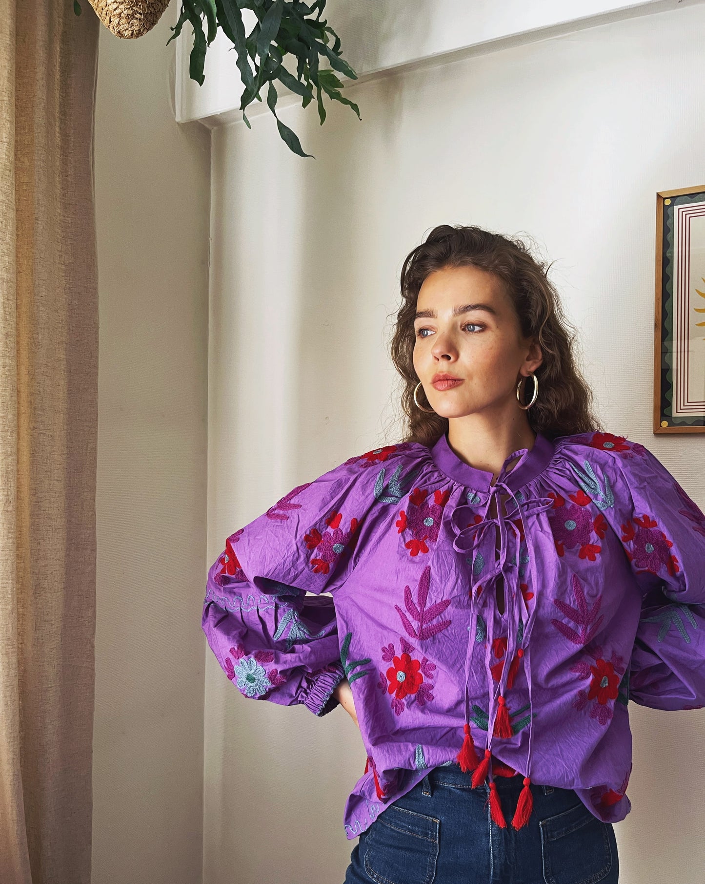 Amethyst Suzani Blouse