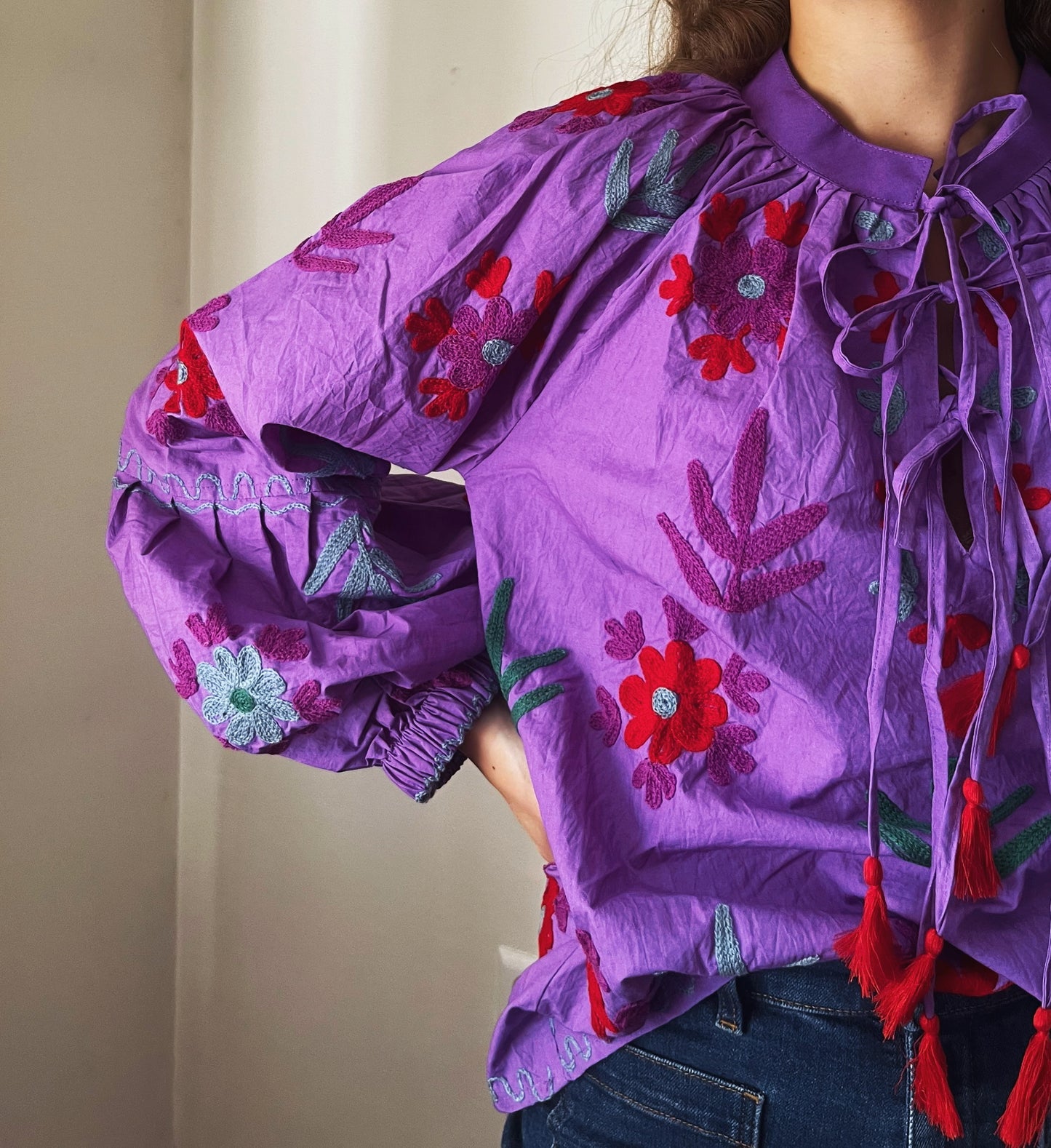 Amethyst Suzani Blouse