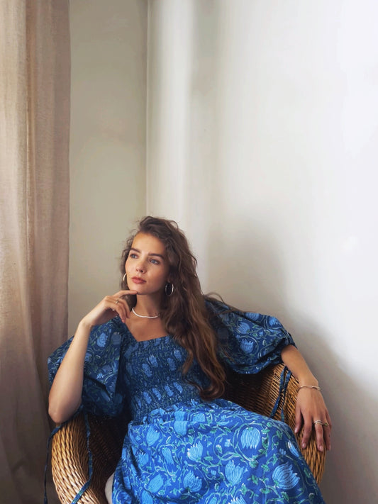 Balloon Dress | Blue
