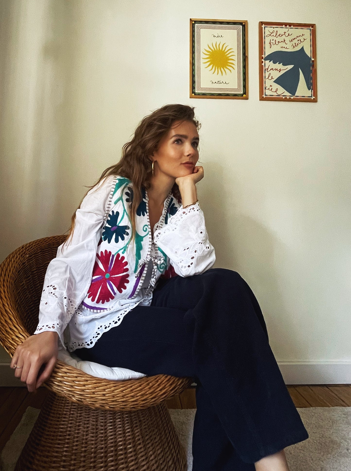 Suzani Gilet | White