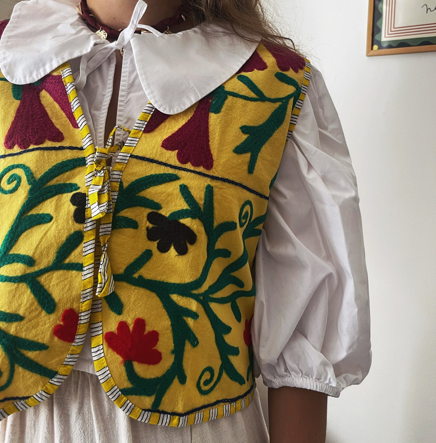 Suzani Gilet | Yellow