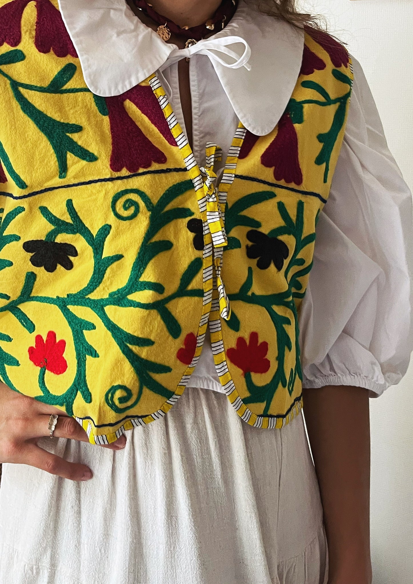 Suzani Gilet | Yellow