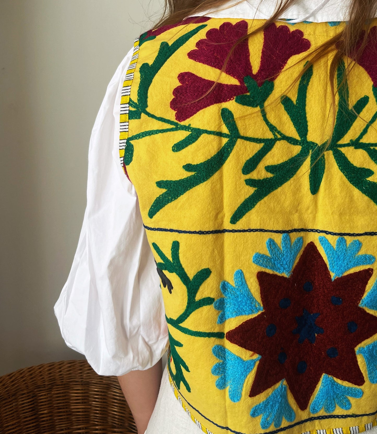 Suzani Gilet | Yellow