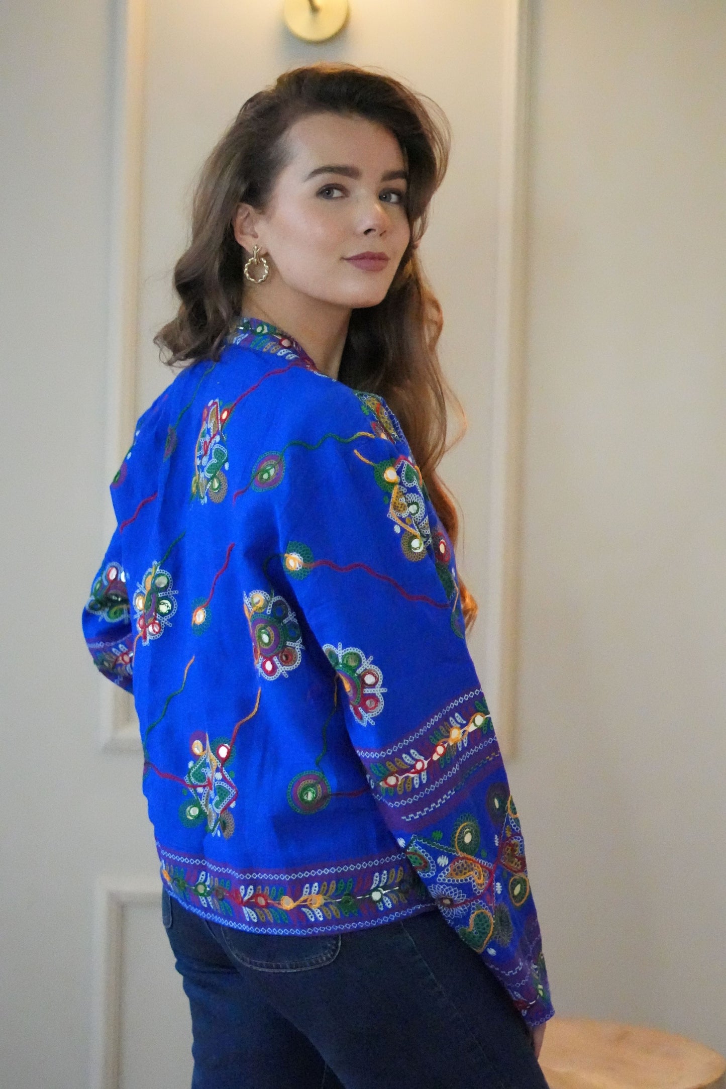 Rajputi Jacket | Indigo Sky