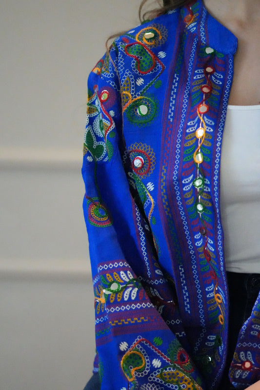 Rajputi Jacket | Indigo Sky