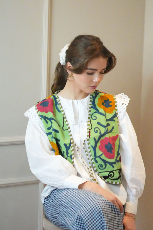Suzani Gilet | Green