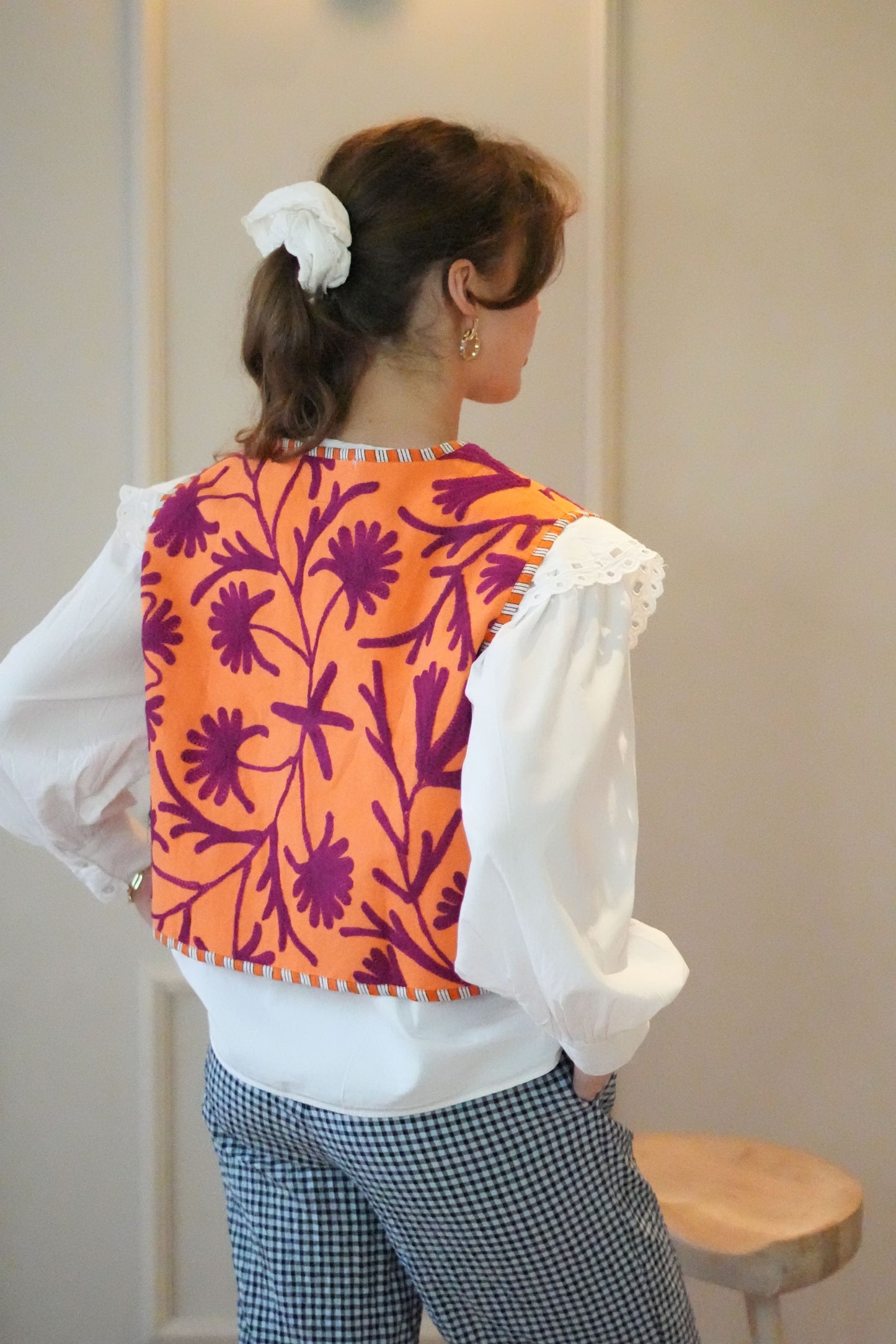 Suzani Gilet | Orange